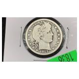 1913-D Silver Barber Quarter