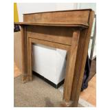 52x54 Wood Mantle with Column Details