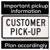 PICKUP DATE/ TIME: Wed April 29 *10 AM - 6 PM ONLY