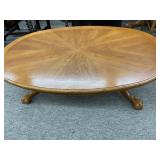 30x49 Oak Veneer Oval Coffee Table