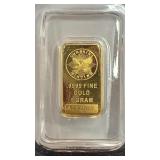 GOLD SMI 1 Gram 99.99% Gold Bar