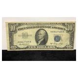 Currency 1953 $10 Silver Certificate Note