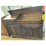 Wood Dry Sink with Metal Liner, 43 in Wide