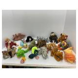17 Ty Beanie Babies and Buddies Plush Toys