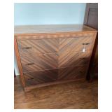 18x41 Art Deco Dresser With 3 Drawers