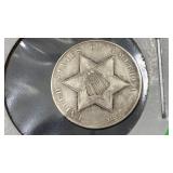 1861 Silver Three Cents