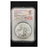 2018 NGC MS70 Silver Eagle 1oz First Day of Issue