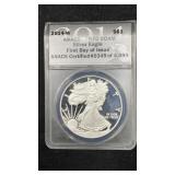 2014-W ANACS PR70 DCAM Proof Silver Eagle 1oz