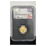 GOLD 2021 T2 NGC MS70 1/10 Oz $5 Gold Eagle First