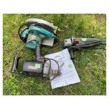 Power Tools Lot: Sander, Drill, and Angle Grinder