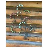 Metal Wall Sculpture with Multicolored Discs
