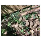 Stack of Concrete Pavers in Irregular Shapes