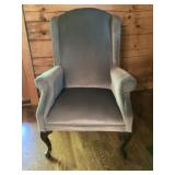 Upholstered High-Back Wingback Chair