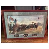 Framed Civil War Art Print with Certificate
