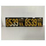 Virginia Antique Vehicle License Plates