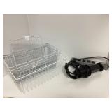 Wire Baskets and Power Strip with Cord