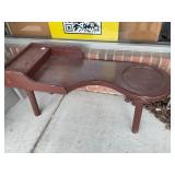 Wooden Cobblers Stand Table, 42 in Long