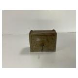 Metal Lockbox With Key and Coin Slot