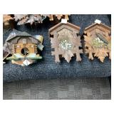 3 Wooden Cuckoo Clocks for Parts or Repair