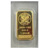 GOLD SMI 1 Gram 99.99% Gold Bar