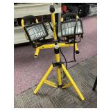 Dual-Head Work Light on Tripod Stand
