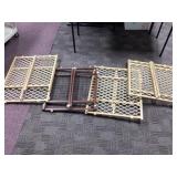 4 Adjustable Wooden Baby Gates