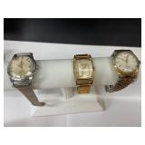 Three Men's Watches: Omega, Hamilton, Tissot