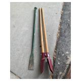 Post Hole Digger and Metal Digging Bar