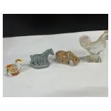 Ceramic and Glass Animal Figurines