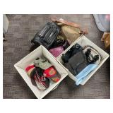 Hats and Handbags in Storage Bins