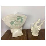 Roseville Vase and California Figurine