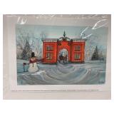 P. Buckley Moss 'Gatehouse Holiday' Print #49/250