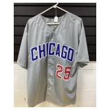 Chicago Baseball Jersey Signed by Player Lee
