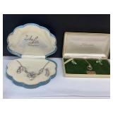 AmLee Sterling Silver Set and Krementz Enamel Jewe