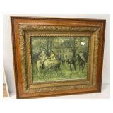 Framed Lithograph 'Old Virginia Days,' 27x38
