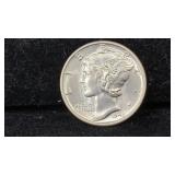 1943 BU Silver Mercury Dime FSB