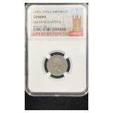 1962 NGC Genuine Great Britain Six Pence Queen