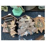 Cuckoo Clocks (3) for Parts or Repair