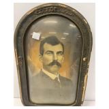 Framed Portrait in Curved Glass Frame (13x22)