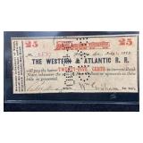 Currency 1862 25 Cents Western & Atlantic R.R.