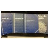 (4) Lincoln Cents Folders #1, (2) #2, #3