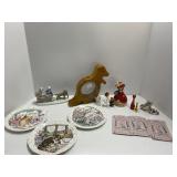 Figurines, Plates, and Decorative Items