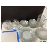 Princess House Crystal Glassware Set, 39 Pieces