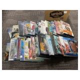 DVDs, Blu-Rays, and CDs in Box