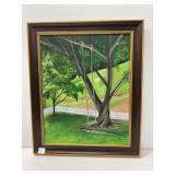 Framed Painting 'Swinging into Summer' by Kay Cald