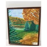 Kay Caldwell Autumn Landscape Painting, 22x26