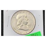 1951-S Silver Franklin Half Dollar