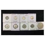 (8) Denmark 10 or 25 Ore World / Foreign Coins +