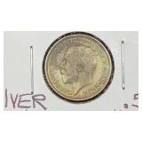 1921 Great Britain ï¿½ï¿½Groatï¿½ï¿½ Silver Four Pence