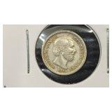 1859 Netherlands Silver Five Cents World /